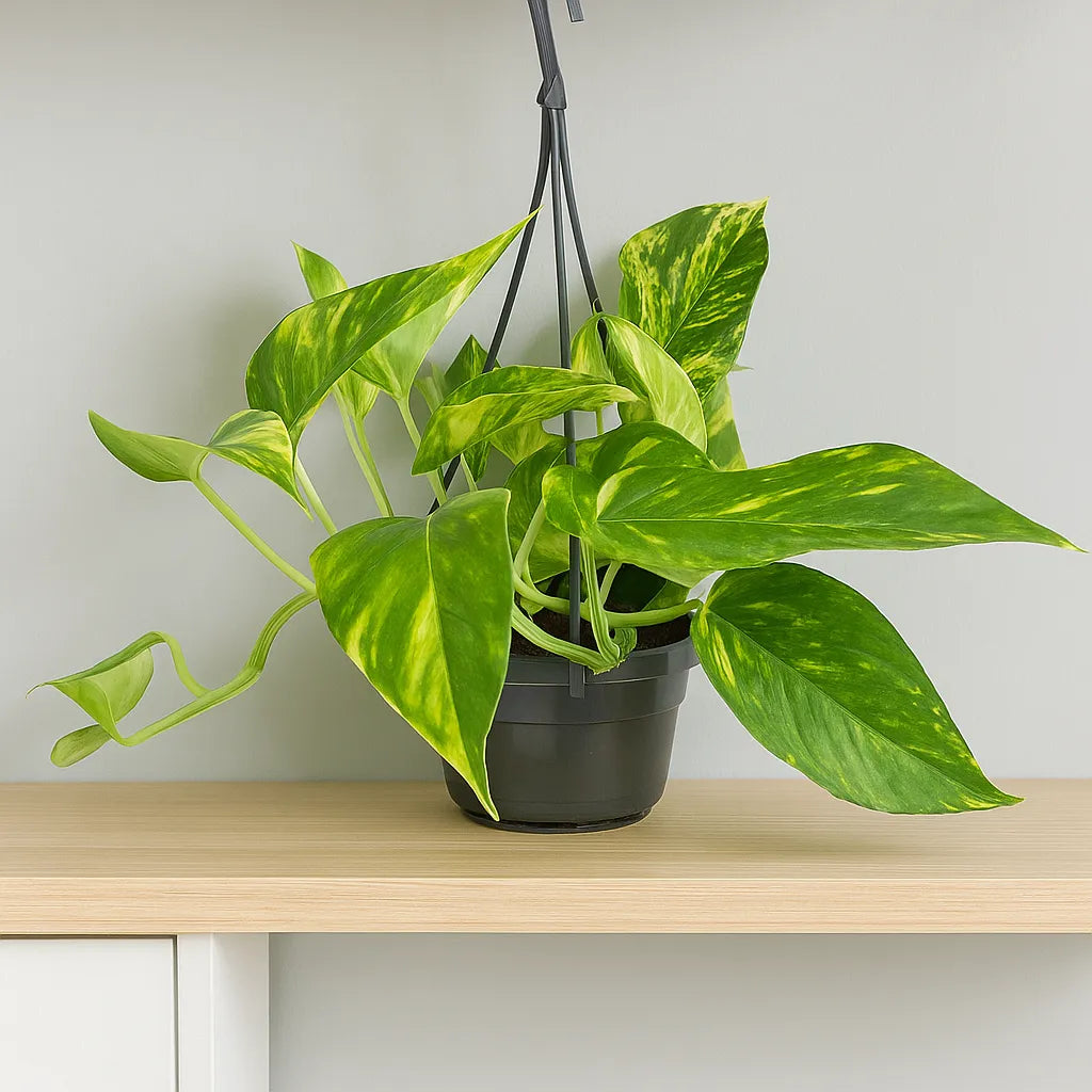 15 - 25cm Epipremnum Njoy Gold in Hanging 14cm Pot