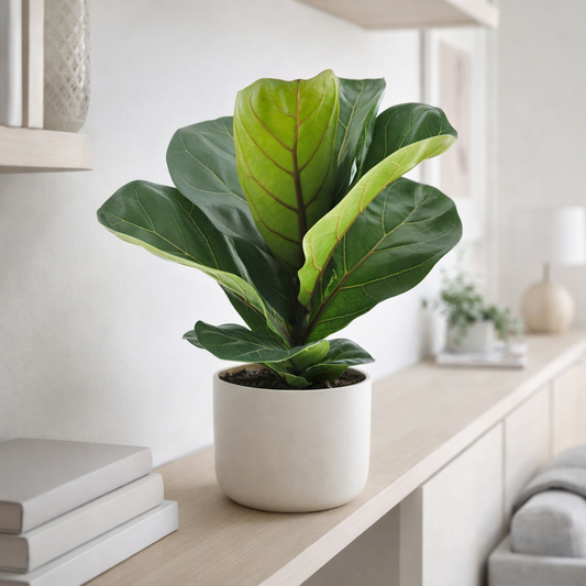 20 - 30cm Ficus Lyrata Rubber Plant House Plant 12cm Pot