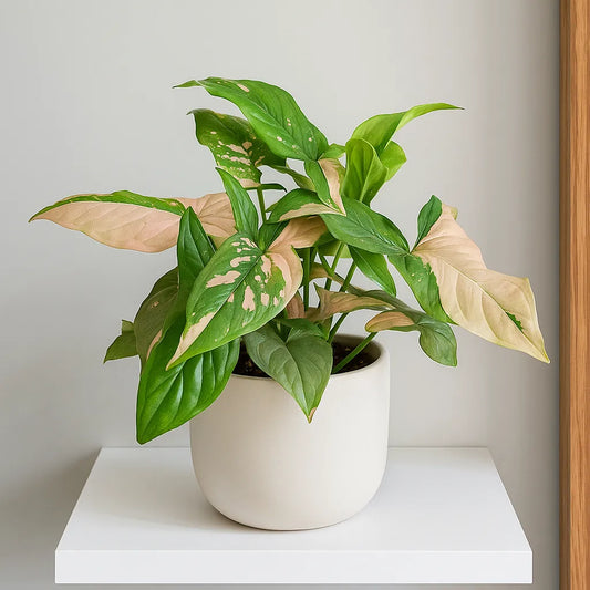 20 - 25cm Syngonium Pink Splash Arrowhead Plant 12cm Pot House Plant