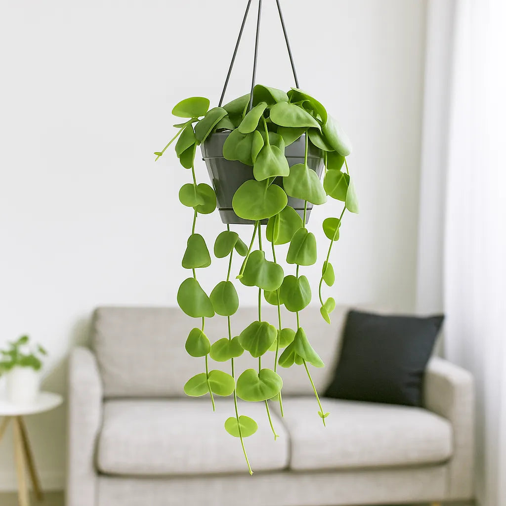 20 - 30cm Dischidia Platyphylla Houseplant in Hanging 14cm Pot