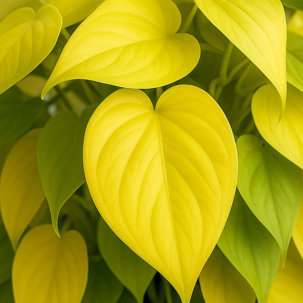 20 - 30cm Lemon Micans Pothos Epipremnum House Plant 23cm Bowl