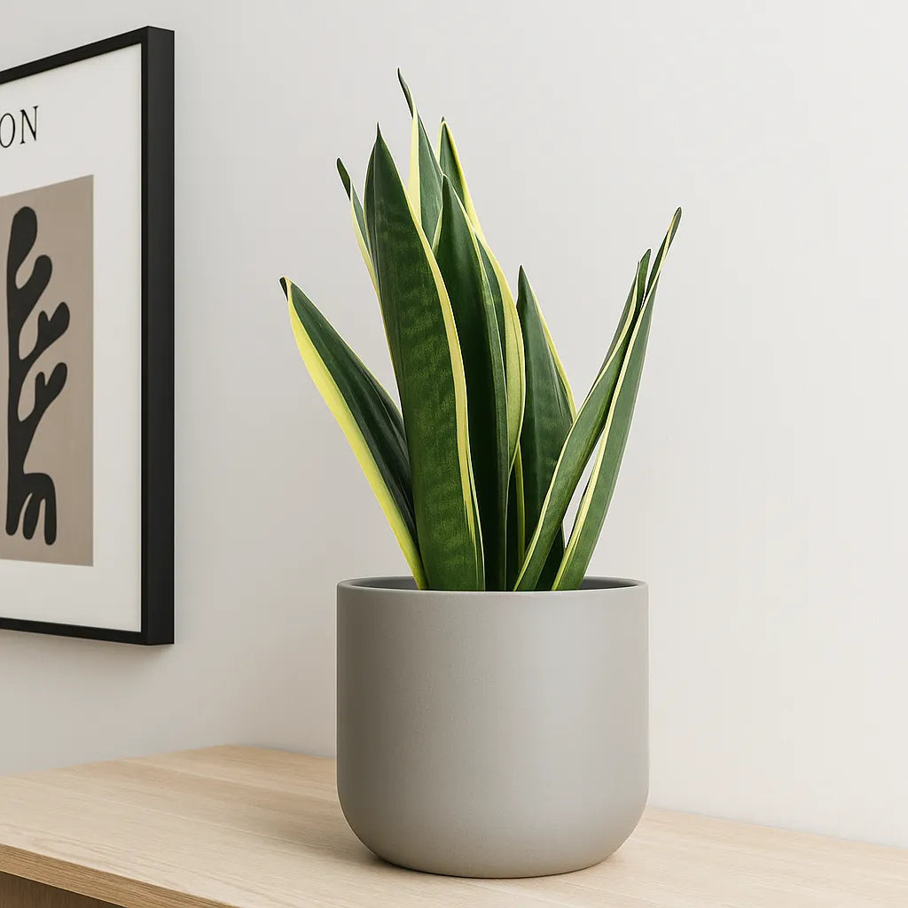 20 - 30cm Sansevieria Canary House Plant in 12cm Pot