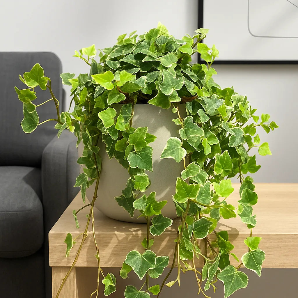 20 - 30cm Variegated Hedera Green Ivy 12cm Pot