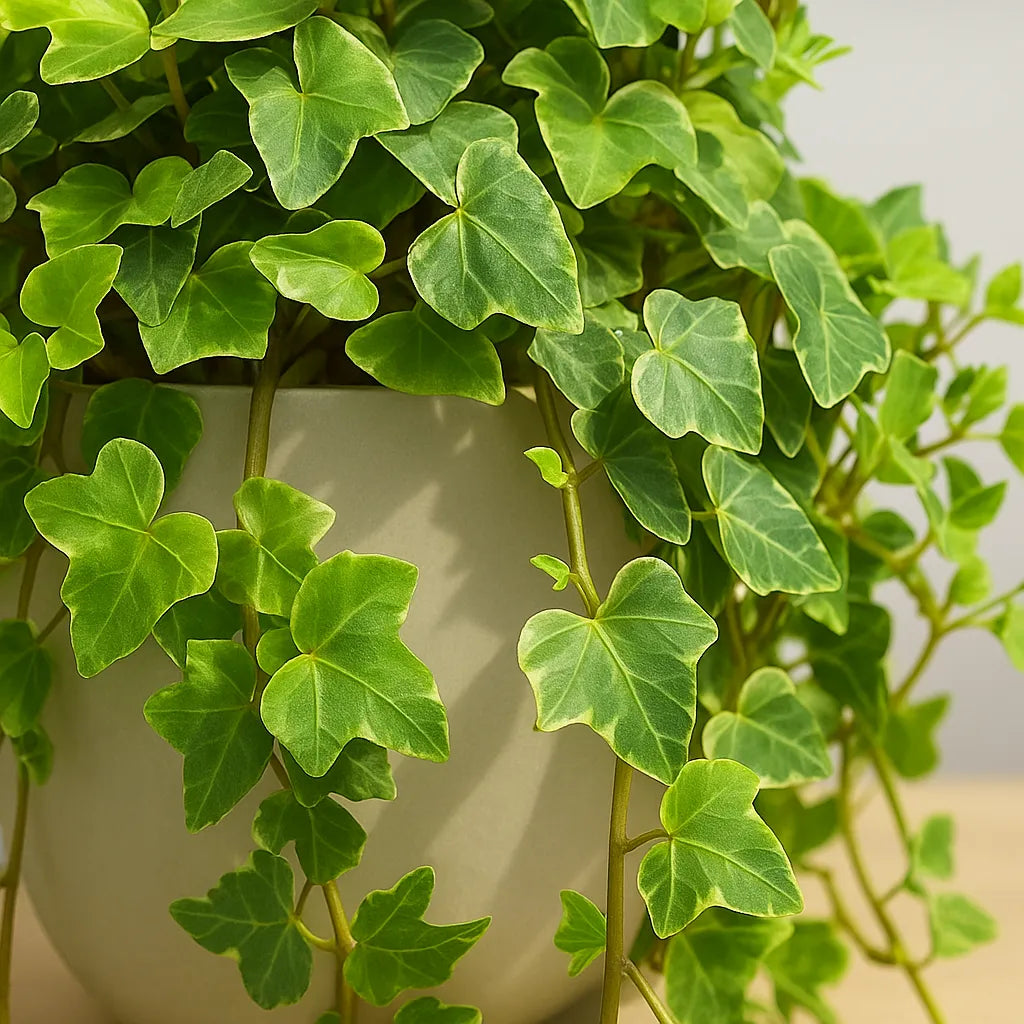 20 - 30cm Variegated Hedera Green Ivy 12cm Pot