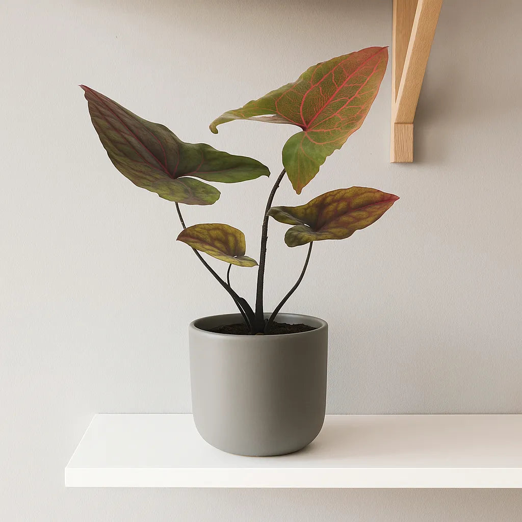 20cm Dark Form Cyrtosperma Johnstonii House Plant 10.5cm Pot