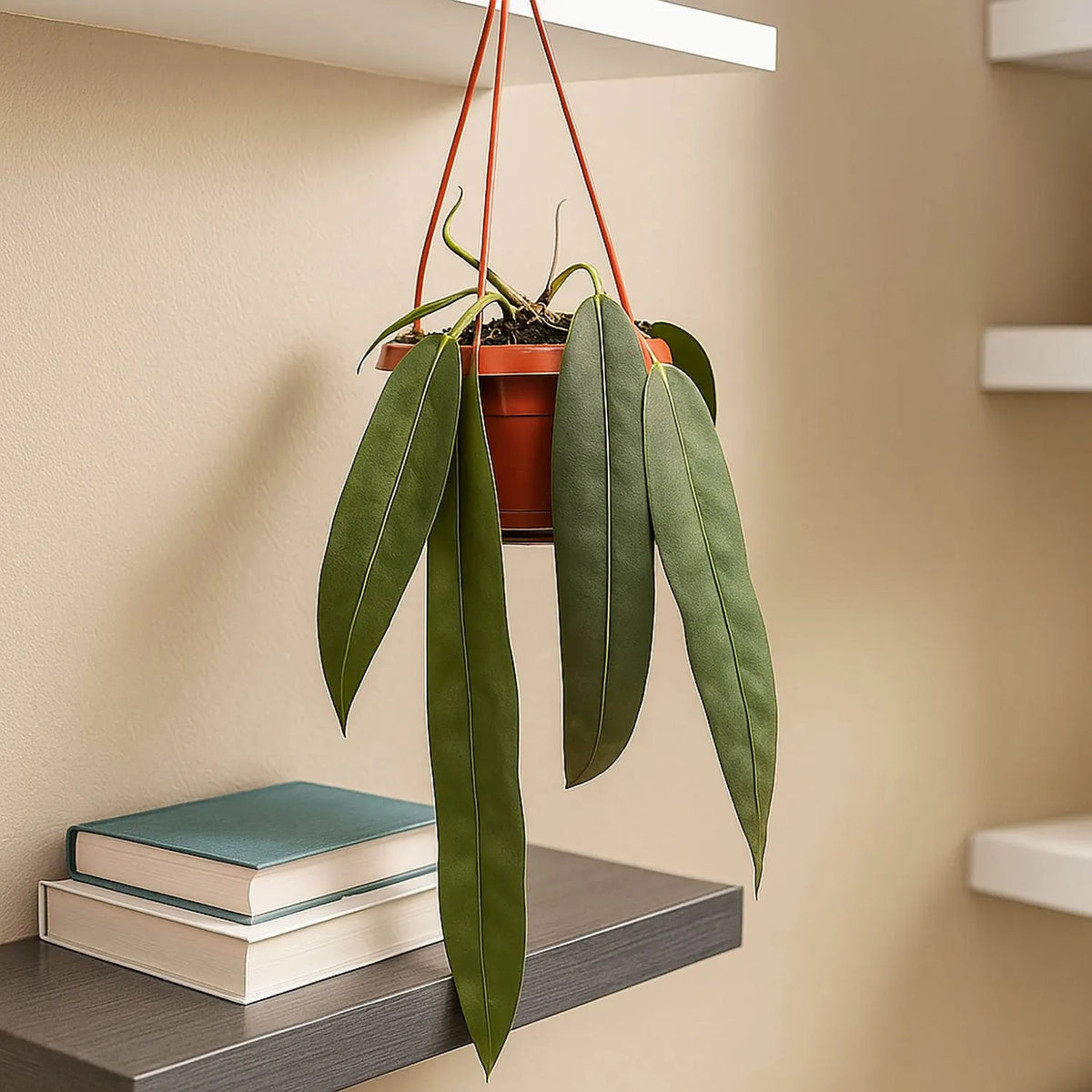 30 - 40cm Anthurium Wendlingeri Hanging Pot House Plant 14cm Pot