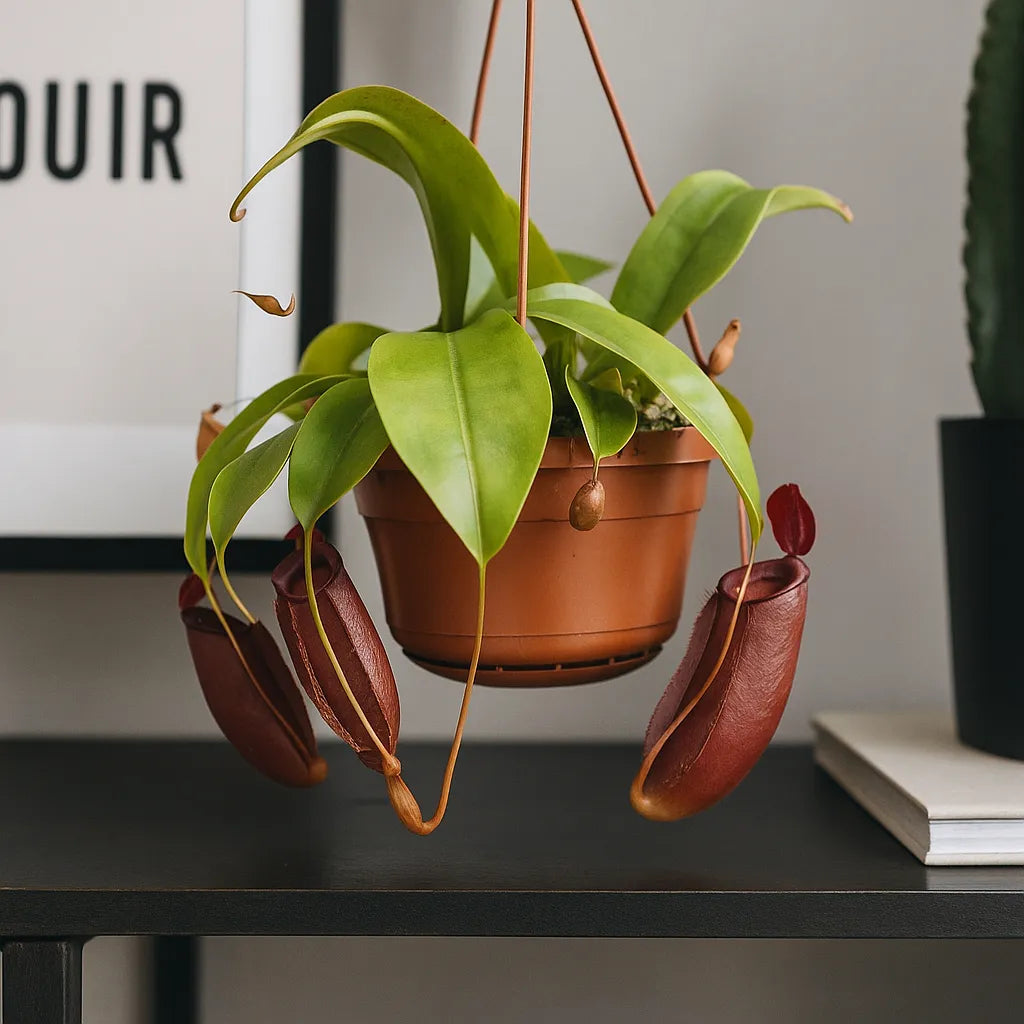 30 - 40cm Nepenthes Diana in Hanging Pot Monkey Jars 14cm Pot House Plant