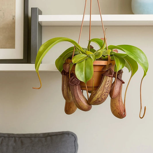 30 - 40cm Nepenthes Rob in Hanging Pot Monkey Jars 14cm Pot House Plant