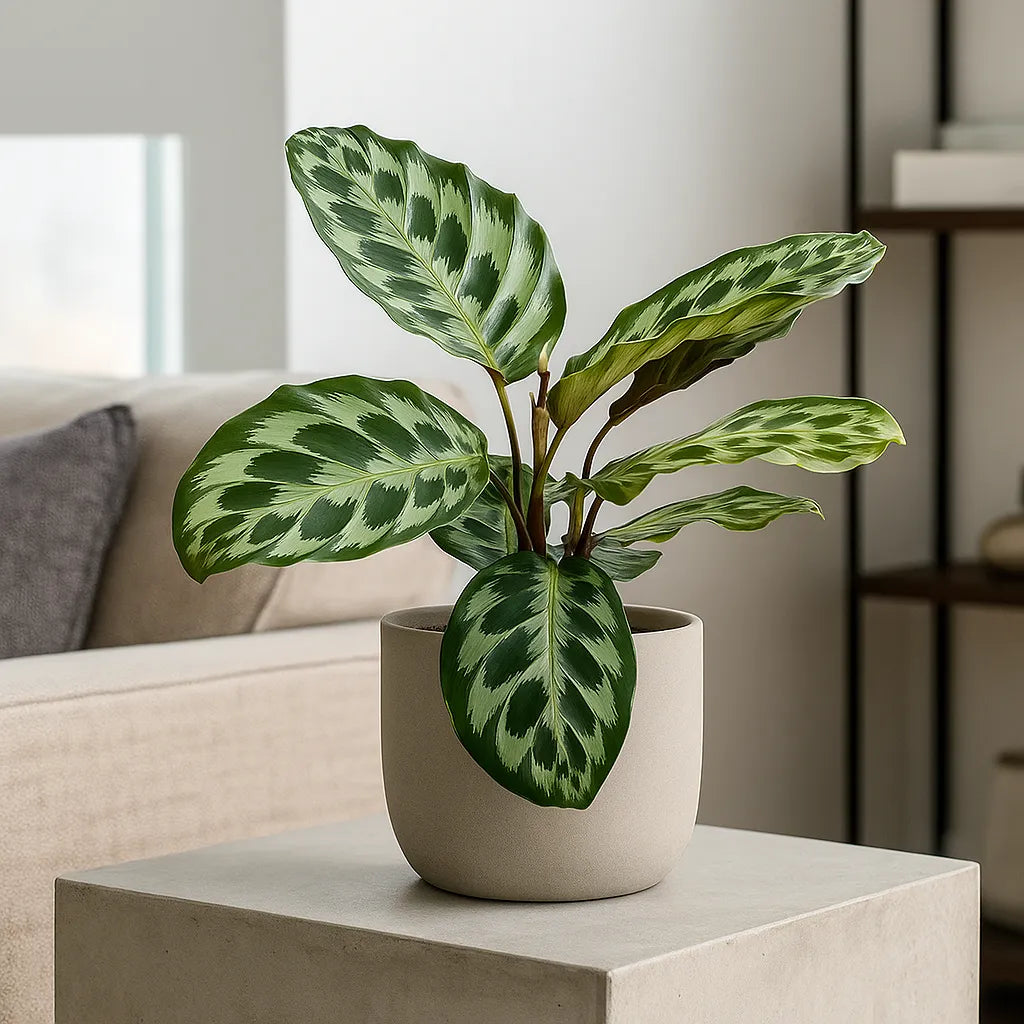 30 - 50cm Calathea Kennedy Prayer Plant 17cm Pot House Plant