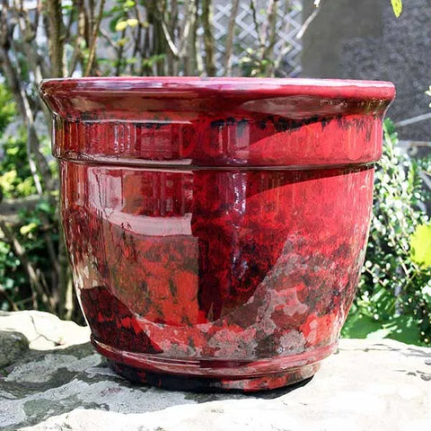 maroon plant pot 33cm Ardente Planter Ruby Red Plant Pot – Plants For All Seasons