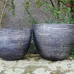 35cm plant pot 35cm Spiral Planter Antique Silver Plant Pot – Plants For All Seasons