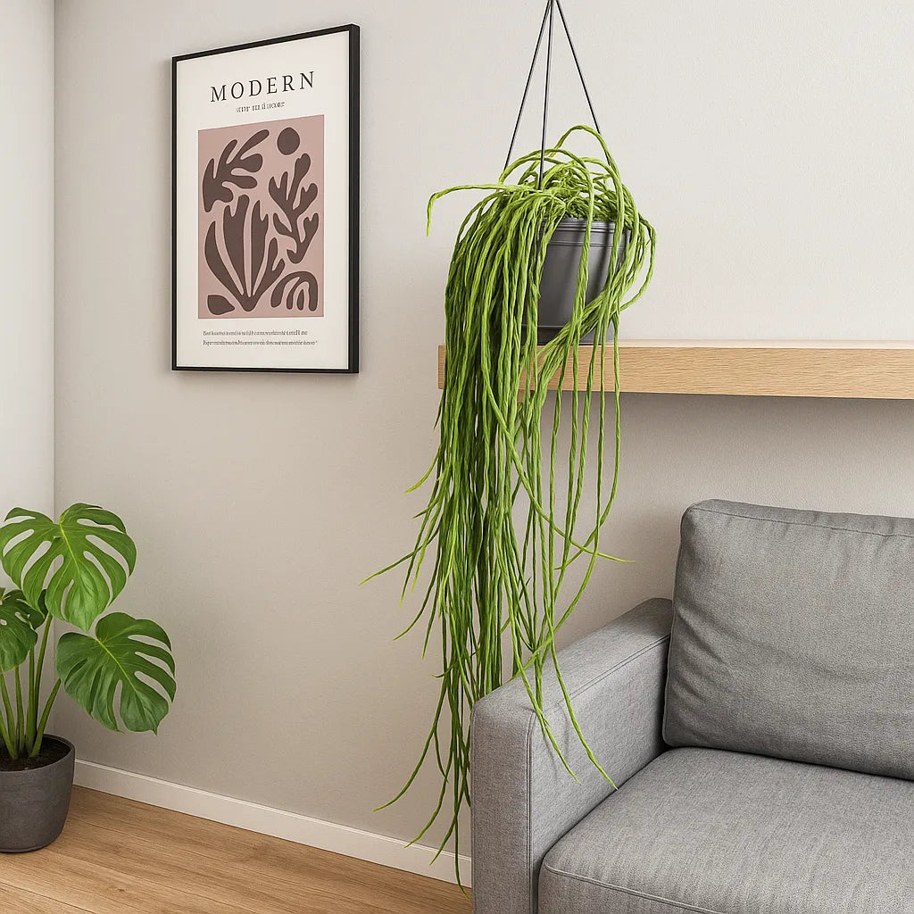 40 - 50cm Rhipsalis Paradoxa Minor in Hanging Pot 15cm Pot House Plant