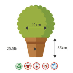 40cm Cromarty Antique Copper Plant Pot