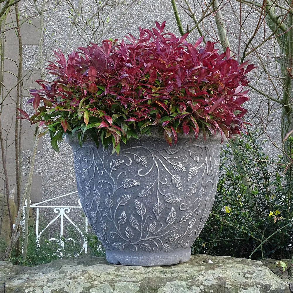 40cm Harmony Bell Grey Plant Pot