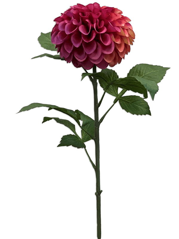 Dahlia Pompon Artificial Plant Premium Faux 74cm Height