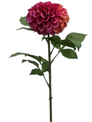 Dahlia Pompon Artificial Plant Premium Faux 74cm Height