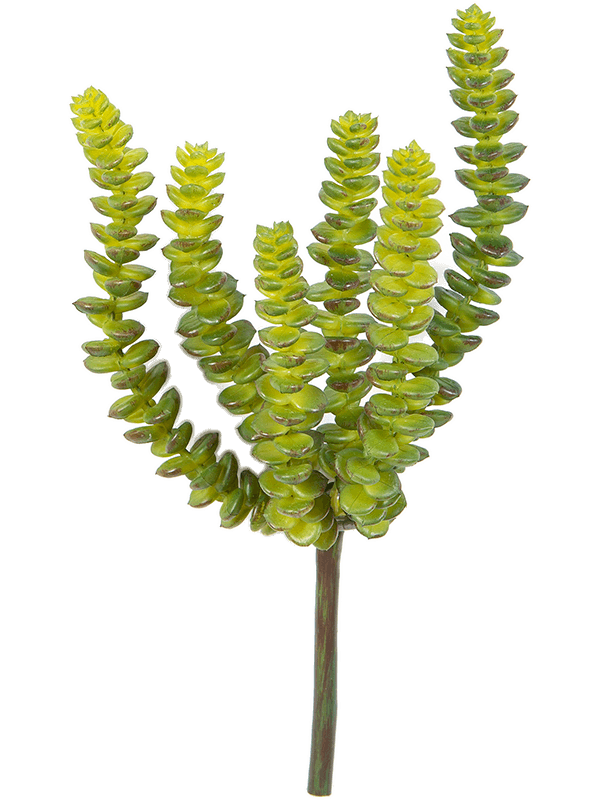 Crassula Perforata Artificial Plant Premium Faux 17cm Height