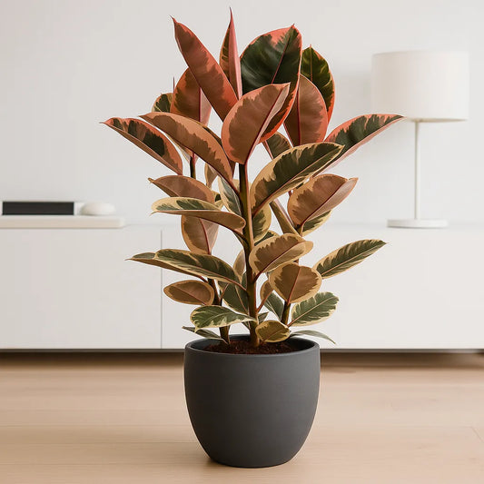 90 - 110cm Ficus Belize 3 Stem Rubber Plant 27cm Pot House Plant