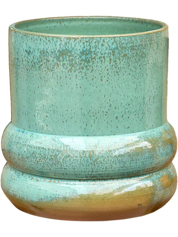 Adagio Plant Pot 26cm Height 20cm Dia Pot Reactive Green