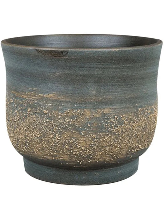 Aico Plant Pot 13cm Height 15.5cm Dia Pot Shiny Blue