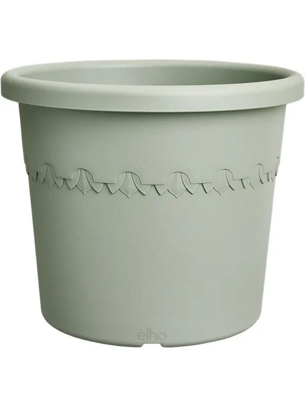 Algarve Plant Pot 33cm Height 30cm Dia Cilindro Thyme Green