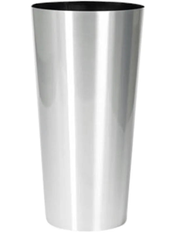Alure Conica Plant Pot 78cm Height 38cm Dia Aluminium brushed lacquered