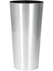 Alure Conica Plant Pot 78cm Height 38cm Dia Aluminium brushed lacquered