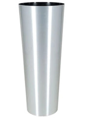 Alure Conica Plant Pot 99cm Height 38cm Dia Aluminium brushed lacquered