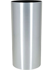 Alure Pilaro Plant Pot 90cm Height 40cm Dia Aluminium brushed lacquered
