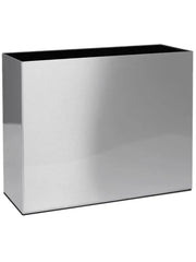 Alure Trend Plant Pot 75cm Height 33cm Dia Aluminium brushed lacquered