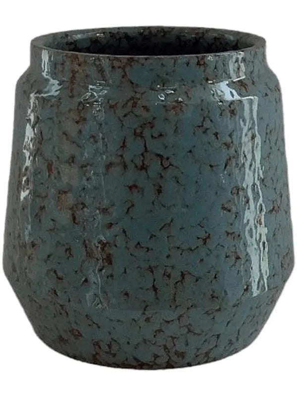 Antes Plant Pot 28cm Height 22cm Dia Pot Reactive Jade Green