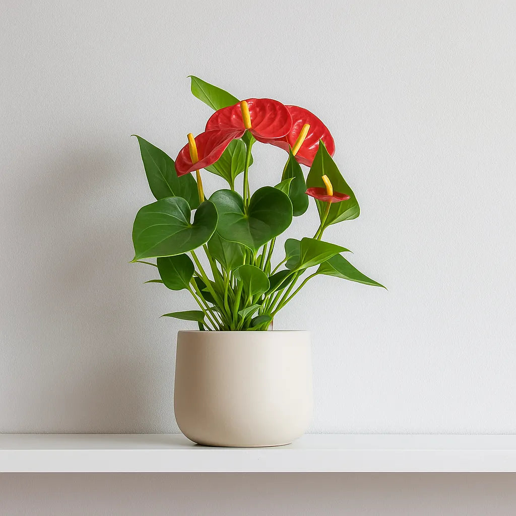 Anthurium Deep Red Flower House Plant