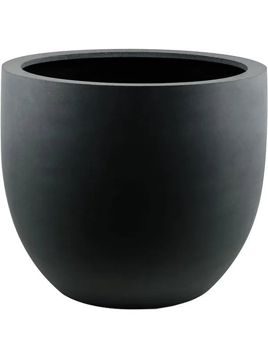 Argento Plant Pot 31cm Height 30cm Dia New Egg Pot Black