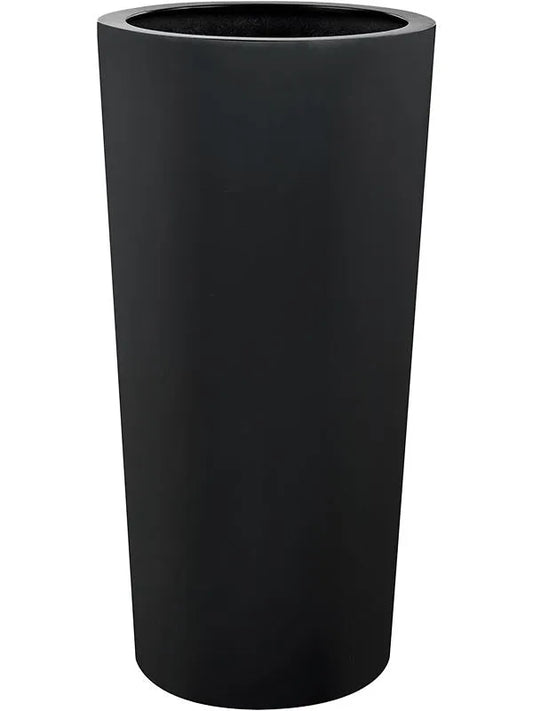 Argento Plant Pot 68cm Height 30cm Dia Vase Black