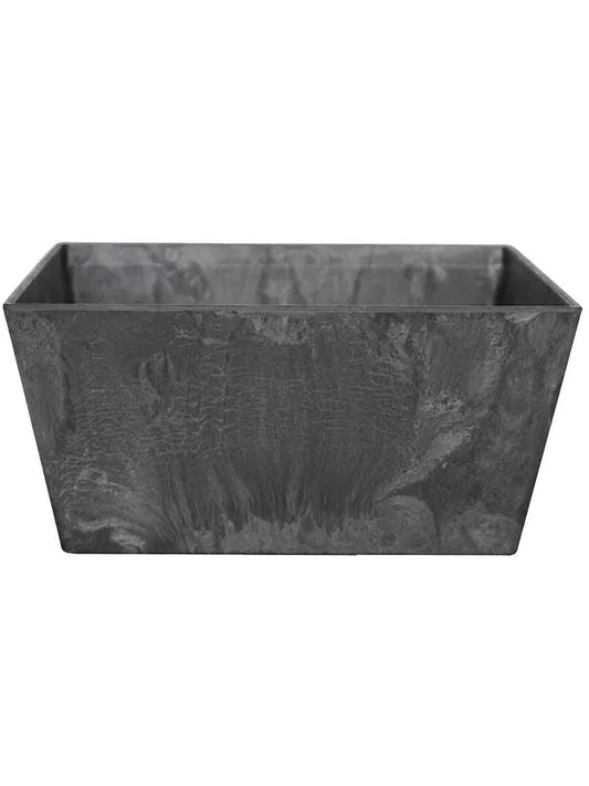 Artstone Plant Pot 12cm Height 24cm Dia Ella bowl black