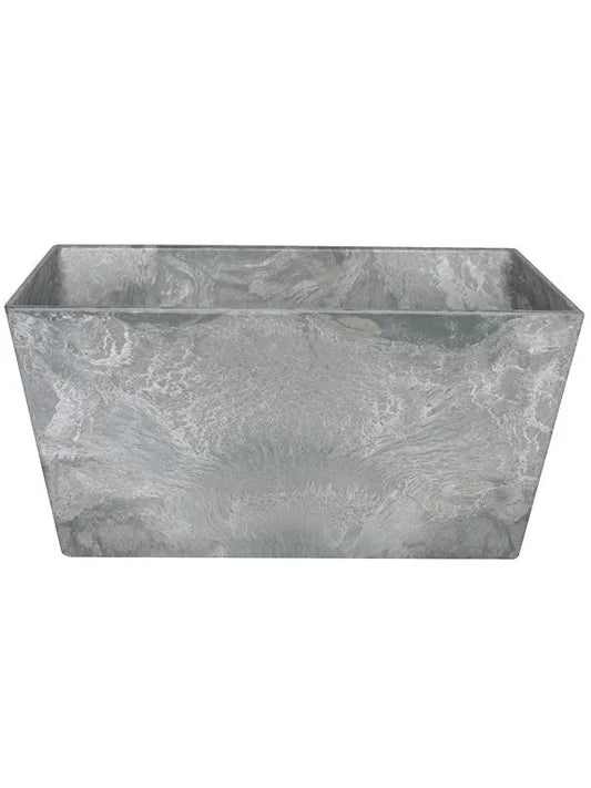 Artstone Plant Pot 12cm Height 24cm Dia Ella bowl grey