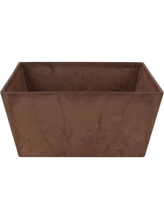 Artstone Plant Pot 14cm Height 28cm Dia Ella Bowl Oak