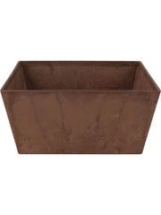 Artstone Plant Pot 14cm Height 28cm Dia Ella Bowl Oak