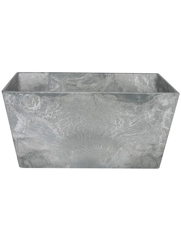 Artstone Plant Pot 14cm Height 28cm Dia Ella bowl grey