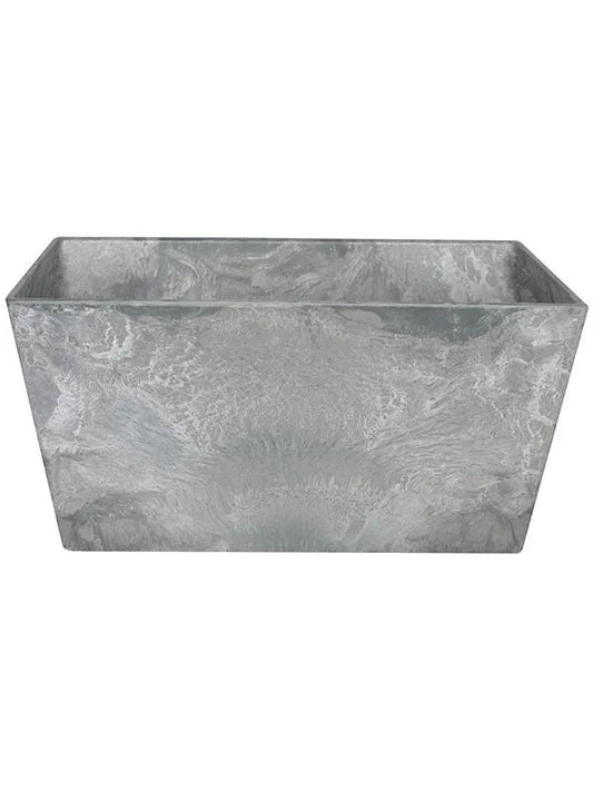 Artstone Plant Pot 14cm Height 28cm Dia Ella bowl grey