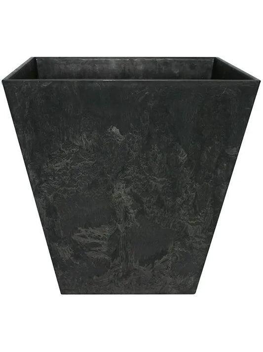 Artstone Plant Pot 20cm Height 18cm Dia Ella pot black