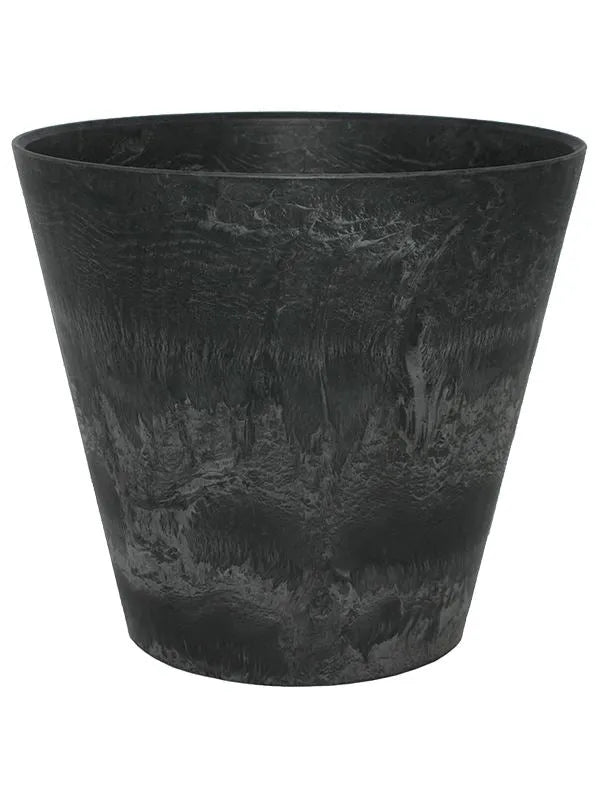 Artstone Plant Pot 39cm Height 43cm Dia Claire pot black