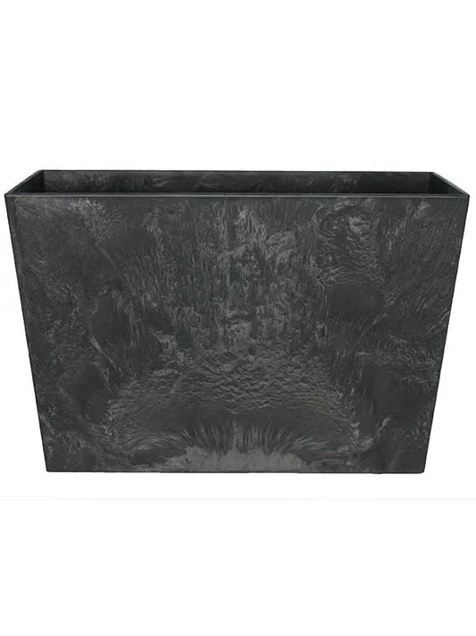 Artstone Plant Pot 40cm Height 25cm Dia Ella divider black