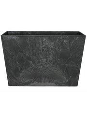 Artstone Plant Pot 40cm Height 25cm Dia Ella divider black