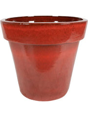 Ashley Plant Pot 53cm Height 52cm Dia Pot Deep Red