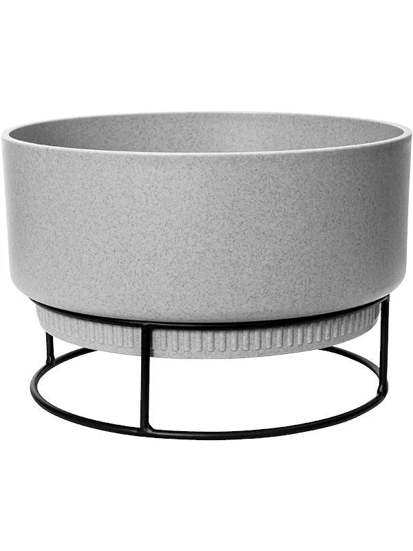 B. For Studio Plant Pot 19.1cm Height 25.6cm Dia Bowl Living Concrete