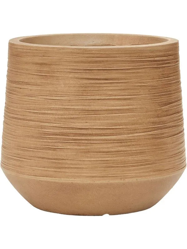 Baq Dune Plant Pot 26cm Height 23cm Dia Darcy Brown Beige