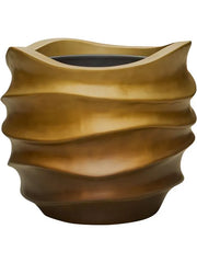 Baq Gradient Lee Plant Pot 37cm Height 27cm Dia Couple Matt Honey Brown (with liner)