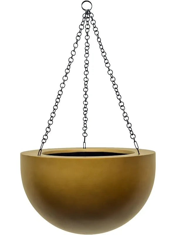 Baq Gradient Plant Pot 21cm Height 23cm Dia Hanging Bowl Matt Honey