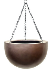 Baq Gradient Plant Pot 24cm Height 28cm Dia Hanging Bowl Matt Coffee